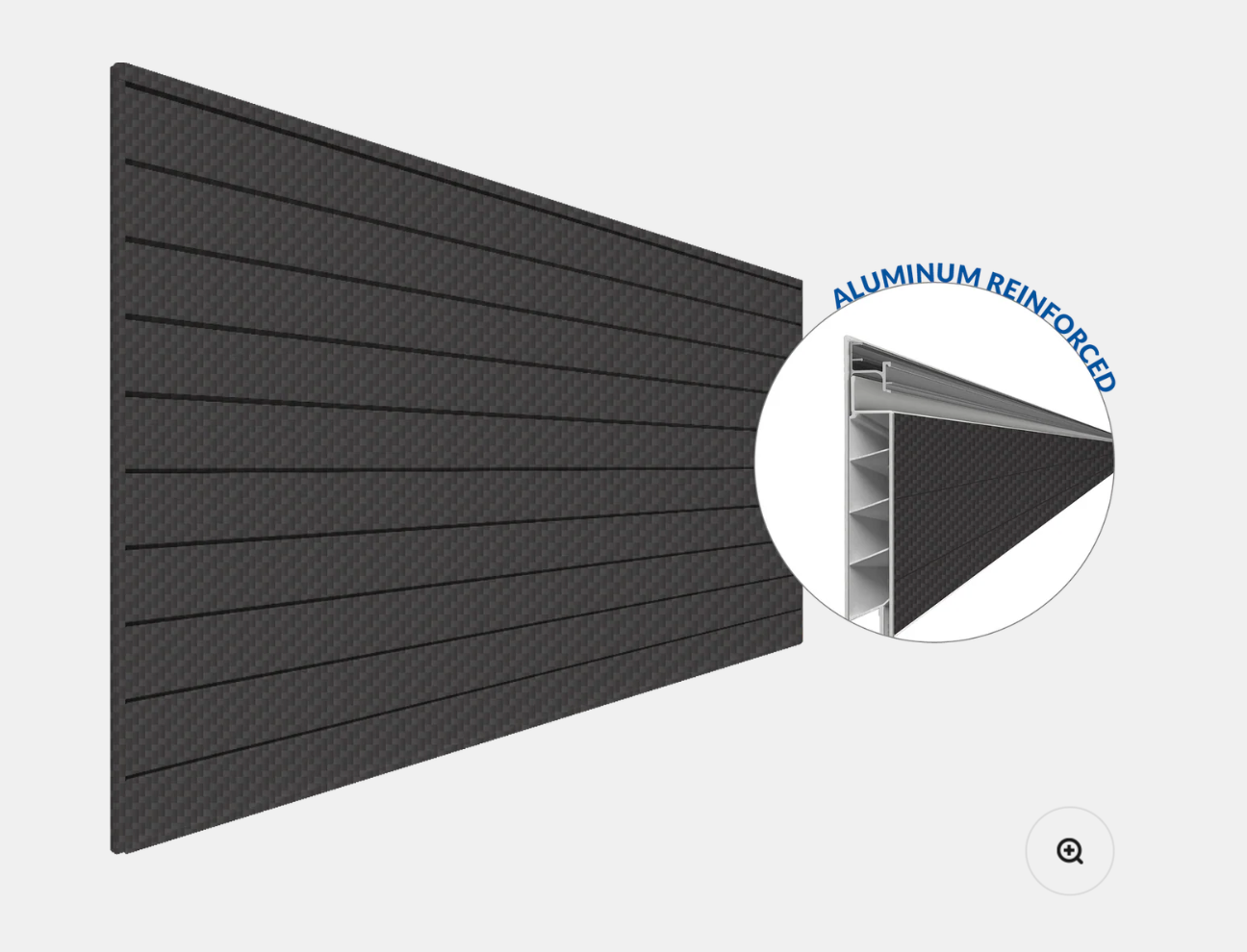 Carbon Fiber Slatwall- 8 ft. x 4 ft.